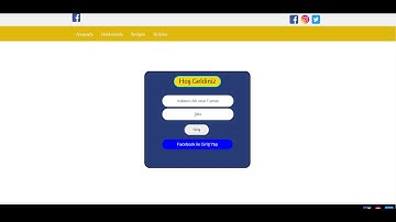 Html - Css  Login | Giriş Sayfası Yapma  | Html Css Örnek