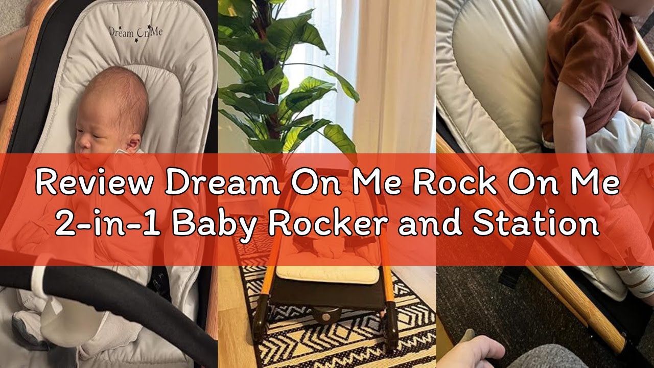 Review Dream On Me Rock On Me 2-in-1 Baby Rocker and Stationary Seat, Adjustable Recline, Gentle Mus