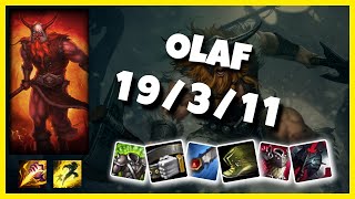 EU Challenger Olaf JUNGLE (19/3/11) vs MASTER YI Gameplay Replay - Patch 10.20