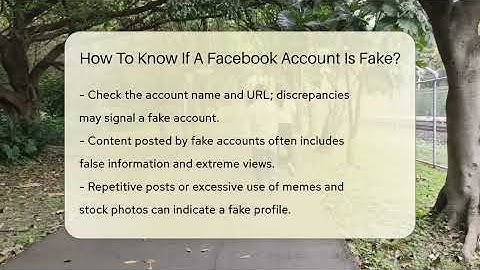 How To Know If A Facebook Account Is Fake? - Everyday-Networking