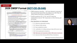 NIH & NSF DMSP Updates and New Requirements
