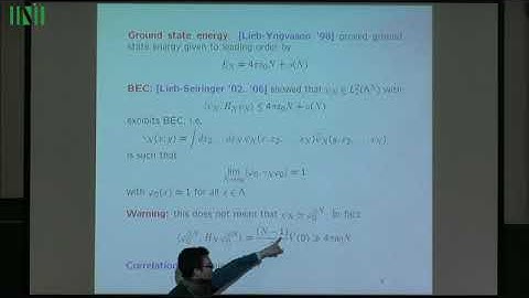 SRQW03 | Prof. Benjamin Schlein | Bogoliubov Excitations of dilute Bose-Einstein Condensates