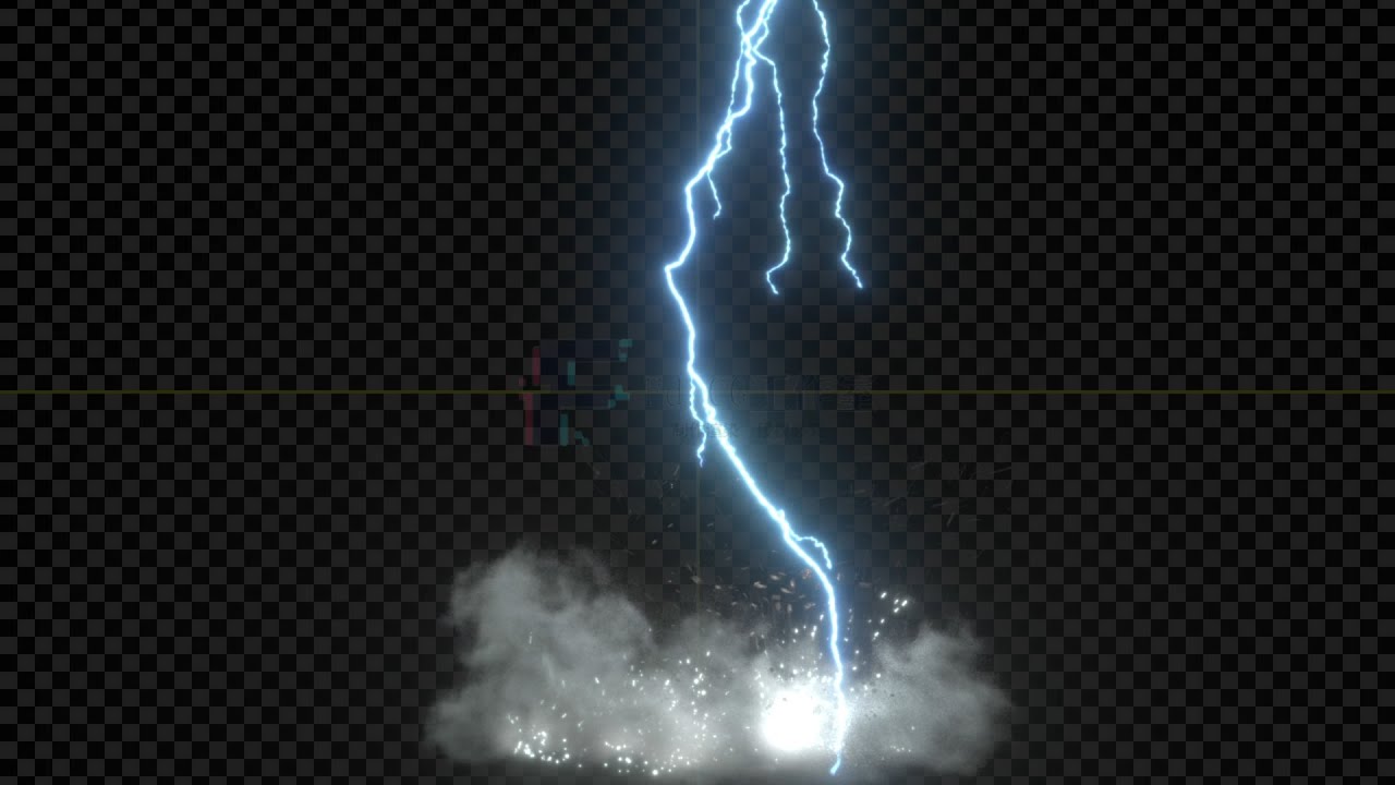 Houdini lightning strikes the ground file hip - YouTube