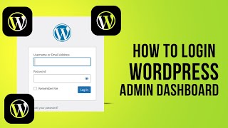 How To Login WordPress Admin Dashboard | WordPress Dashboard Features | WordPress Tutorial 3