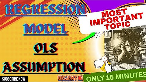 Ugc net Econometrics |Regression Model & OLS Assumptions | UGC NET Economics