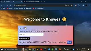 KnoWea - Weather web app using React screenshot 2
