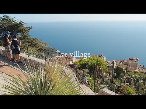 海を見渡すエズ村へ 鷹の巣村を巡る のんびり家族旅行 | フランス暮らし 南フランス Travel vlog