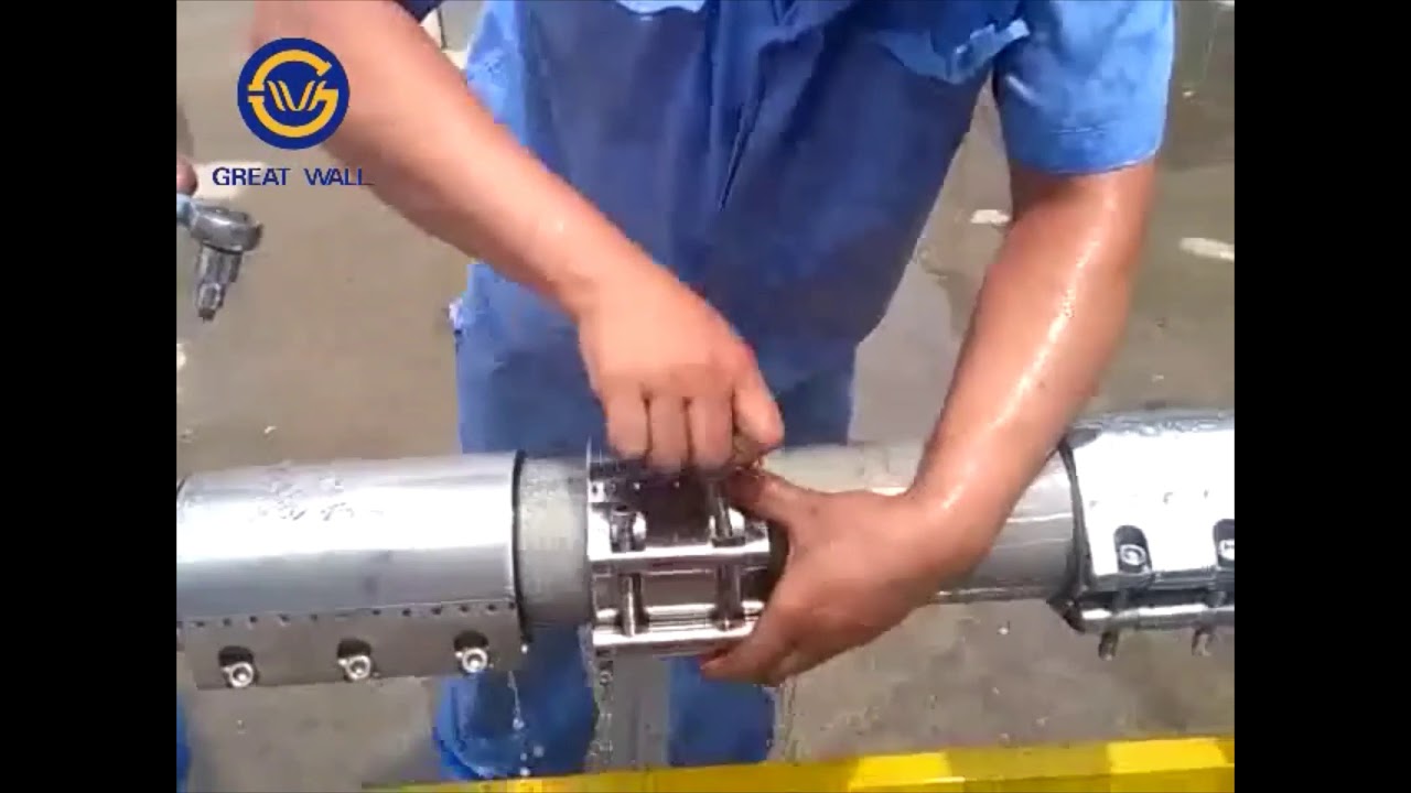 How to repair leaking pipe with Folding Type Stainless Steel Repair Clamps ?