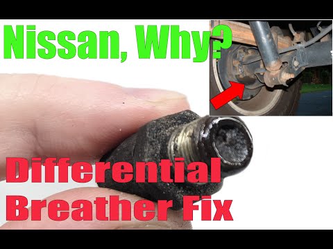 Installation of Nissan Rear Axle Breather / Vent and Differential Fluid Check