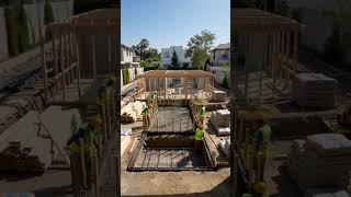 🏡 From Empty Land to Dream Home | Realistic House Construction Timelapse #shorts