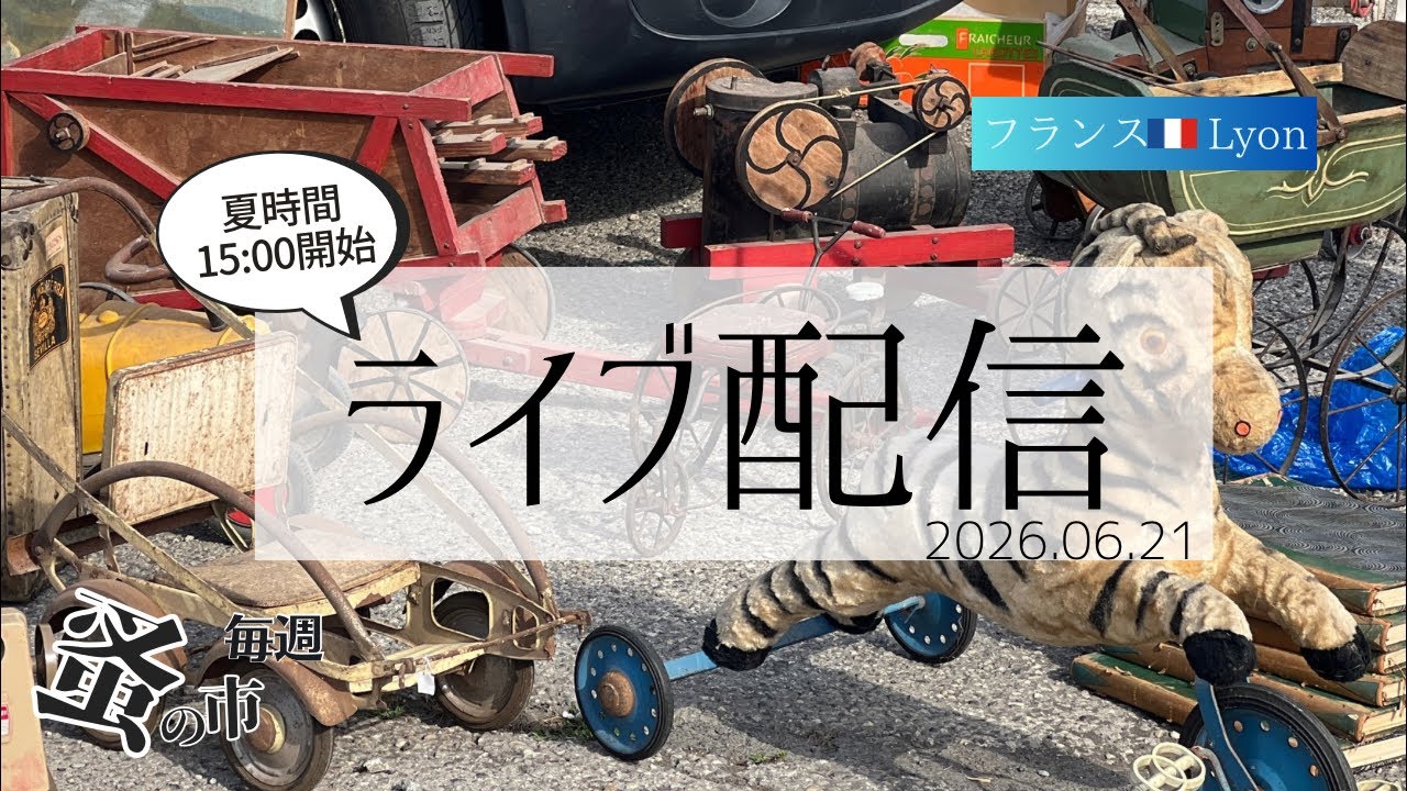 毎週蚤の市🇫🇷Lyonから 2026.06.21 Sunday Brocante in France vol