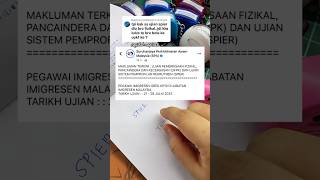 Ujian Spier Imigresen Dulu Atau Ufpk Ujian Fizikal Imigresen Kp19 Dulu shorts spier