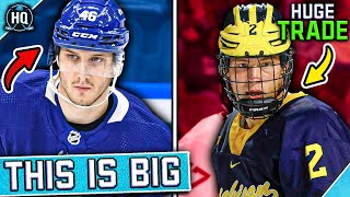 Leafs make SNEAKY signing... - HUGE Prospect Swap