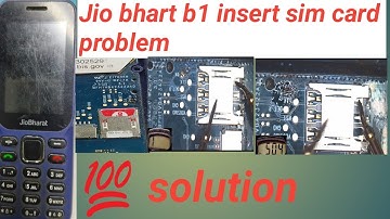 Jio bhart b1 insert sim । Jio jbb021b1 insert sim solution । Jio bhart sim not working solution 