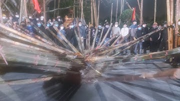 Lễ rước lửa đêm giao thừa ở làng nghề Sập gụ, tủ chè La Xuyên _ Nam Định