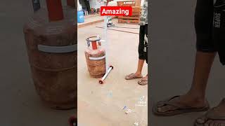 Amazing techniques to lift gas cylinder gas cylinder jugaad innovation machine hacks tech