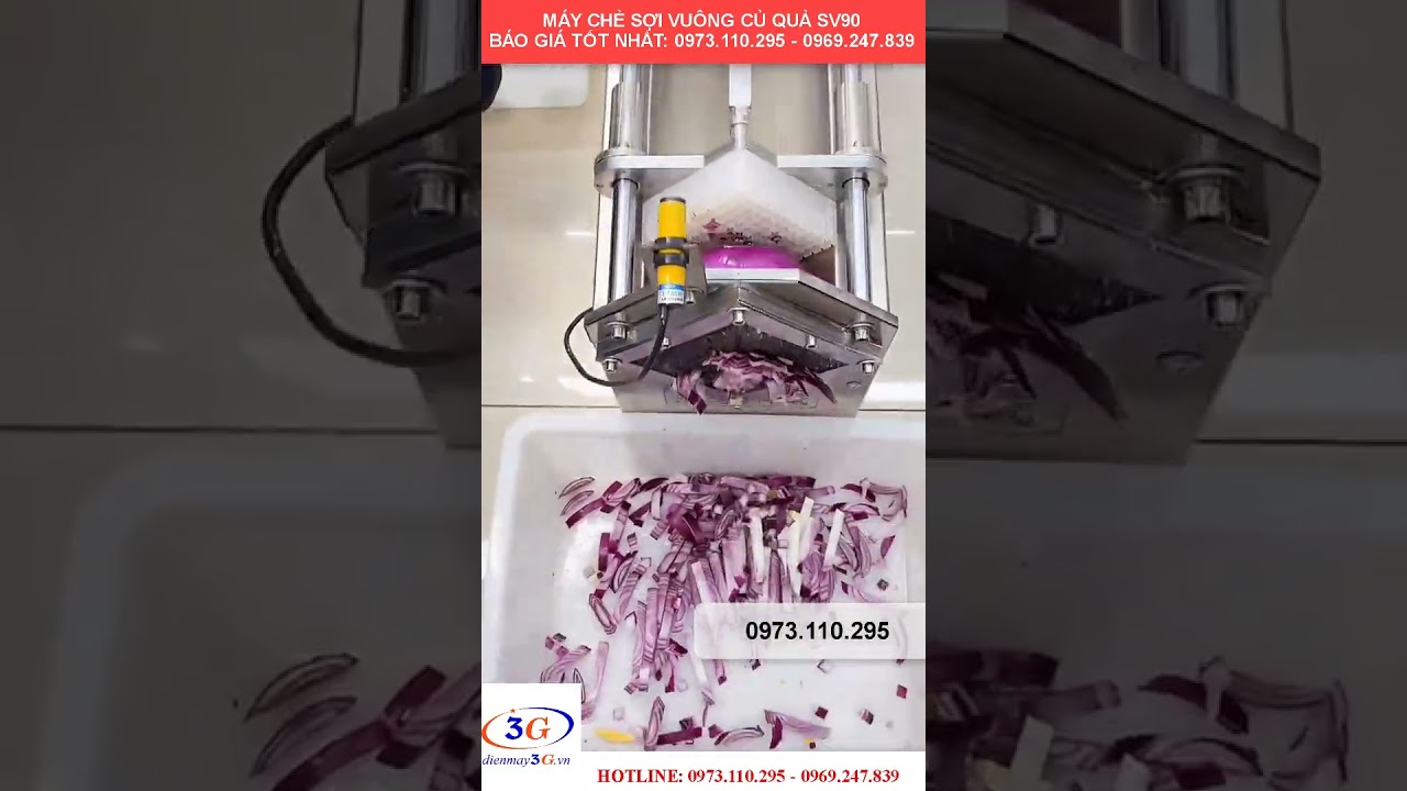 Máy Thái Củ Quả Sợi Vuông SV90 – Thái Củ Dài Nhanh Hơn - 0969247839