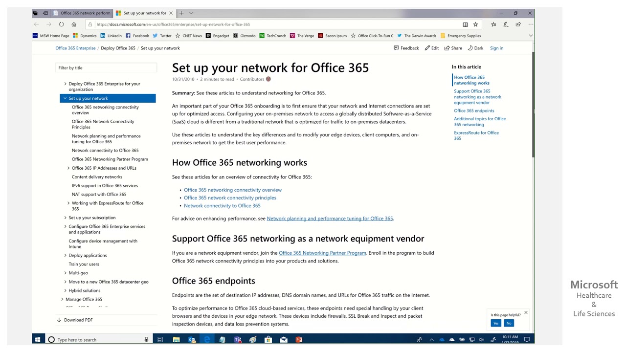HLS Show Me How – Improving Office 365 Network Connectivity