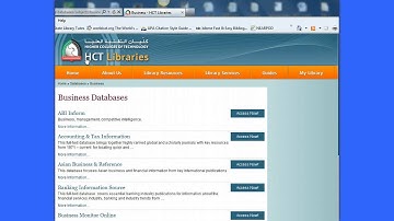 Accessing the Business databases