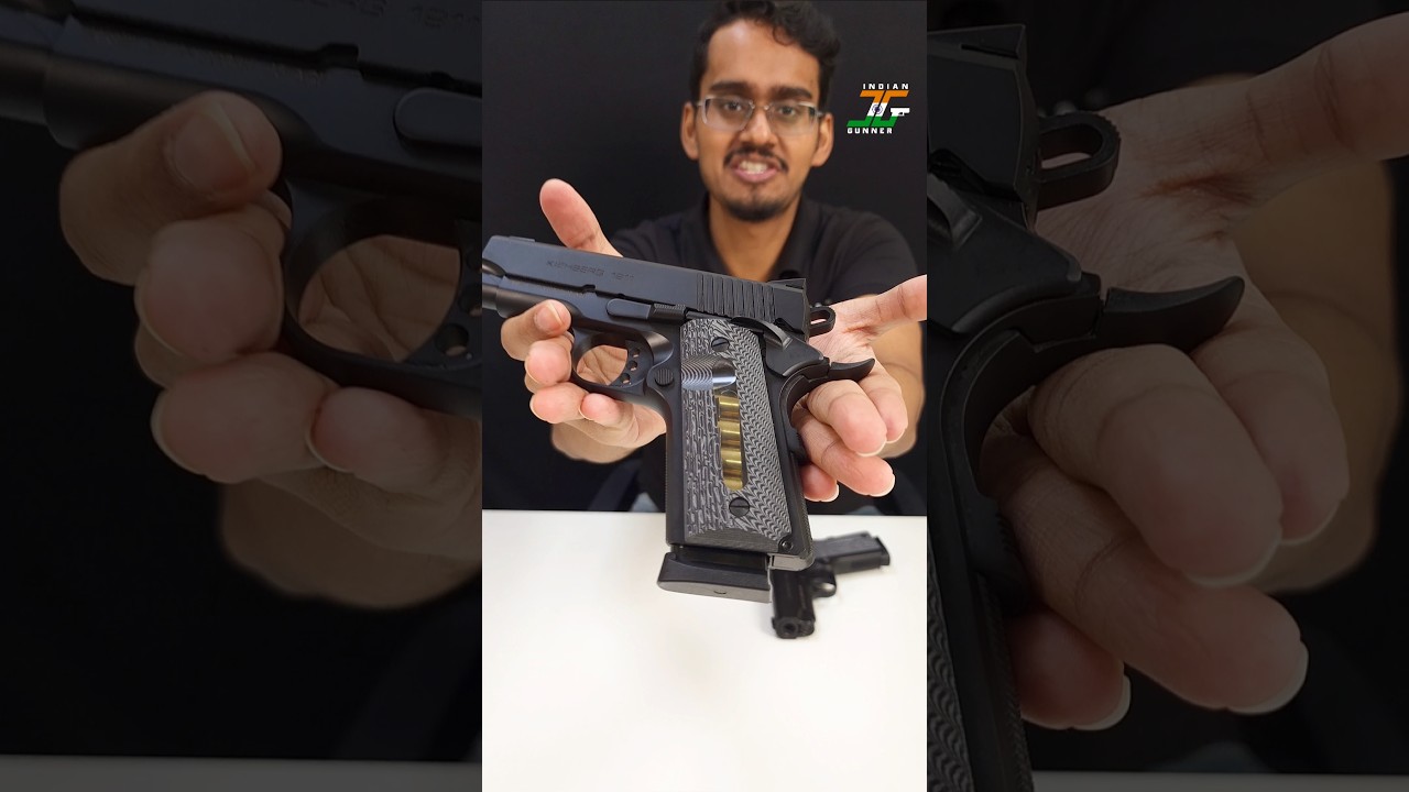 New window-mag + G10 grips 🔥 for .45 Kiehberg 1911 SC Pistol 🇮🇳 🇩🇪