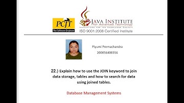 Explain how to use JOIN keyword to join data storage, tables and search data using joined tables.