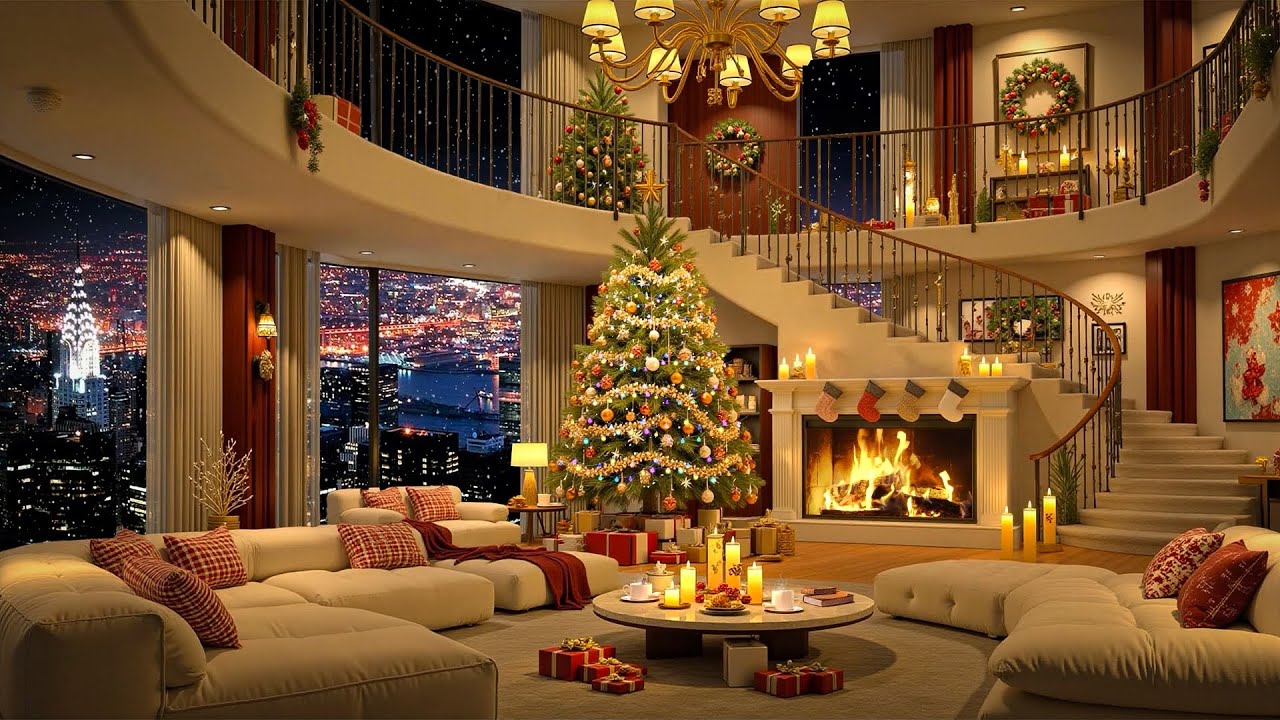 Luxury Flat Cozy Ambiance Decor Reference: Cozy Christmas Ambience In New York Apartment