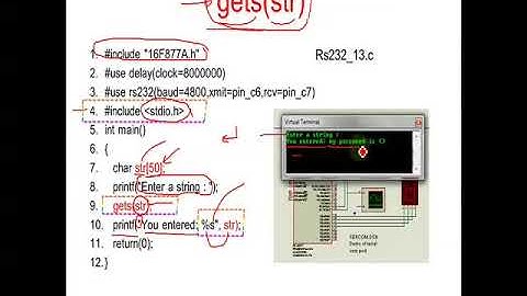 sec 4.4 : connecting RS232 to the PIC16F877A part 4