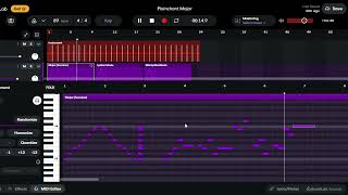 Experimenting with Melody in BandLab