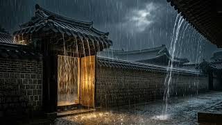 Dawn Thunderstorm at the Secret Palace Gate ⛈️ Heavy Rain ASMR for Deep Sleep.