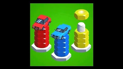 Nuts & Bolts Color Sort Cars Beyazay Gameplay