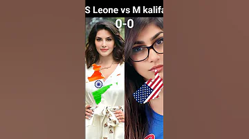 Sunny Leone vs Mia Khalifa comparison #cricket #short #ipl #viratvsrohit #2023