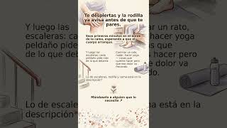 * Te despiertas y la rodilla ya avisa