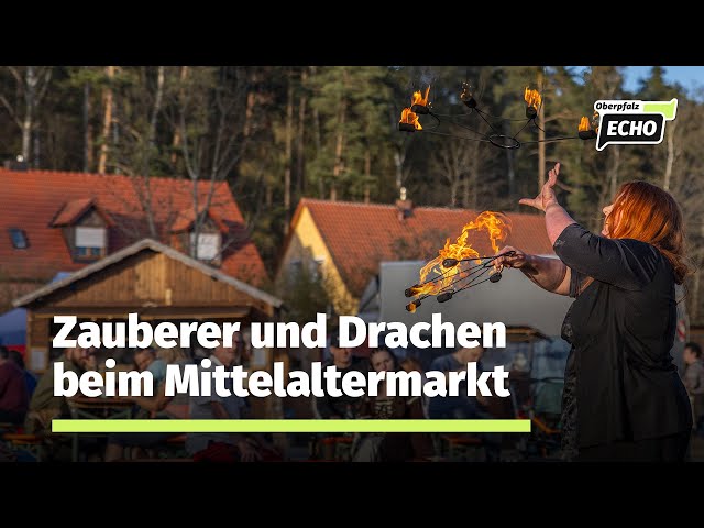 Ritter, Zauberer und Drachen katapultieren Grafenwöhr beim Mittelaltermarkt   in die Vergangenheit