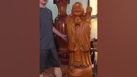 Di Lặc Chúc Phúc Hàng Khủng Gỗ Hương -Gỗ Xuân Quý -Vân Chất -Di Lặc Chúc Phúc 1m8 ,1m6,1m-0982881135