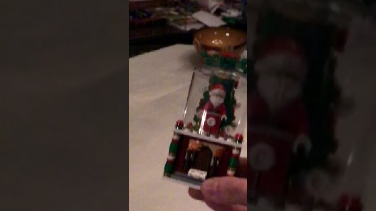 Lego 40223 2016 snow globe in slow-mo