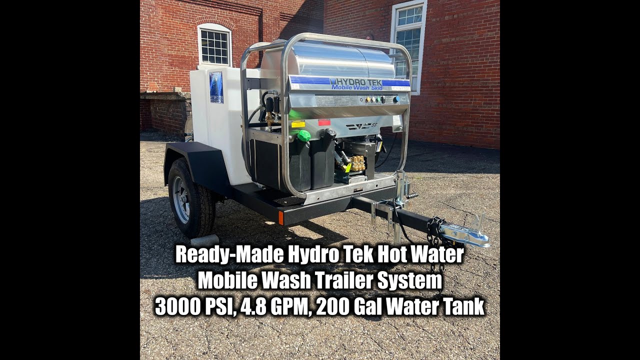 Hydro Tek SM Series SA30006VH Mobile Wash Skid Trailer