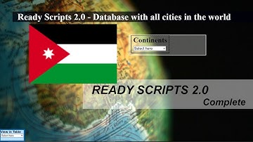 List of cities and provinces in Jordan database - Ready Scripts 2.0