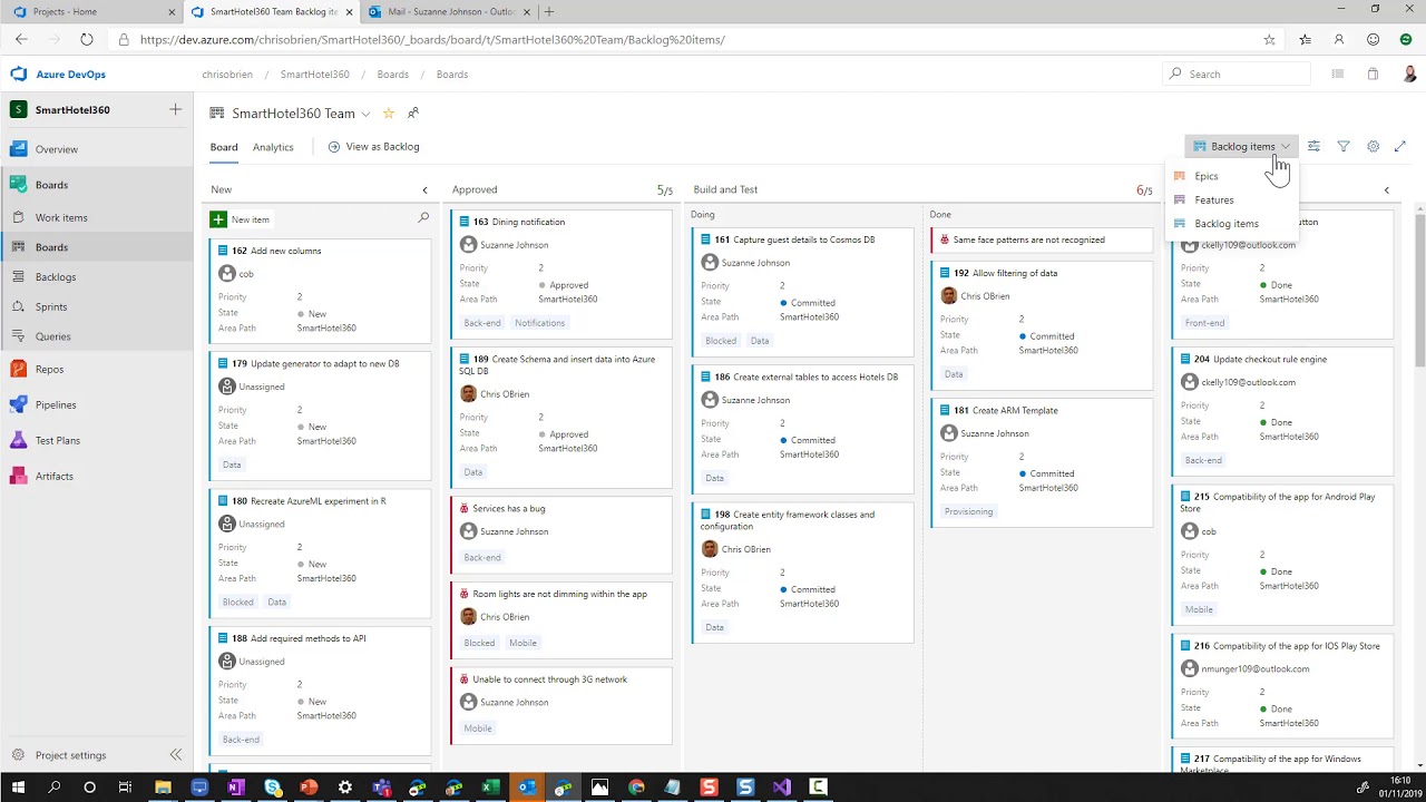 Azure Devops Using Boards In An Agile Scrum Process With Captions Hot 