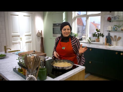 Video: Fettuccine Med Skinka Och Svamp I En Krämig Sås