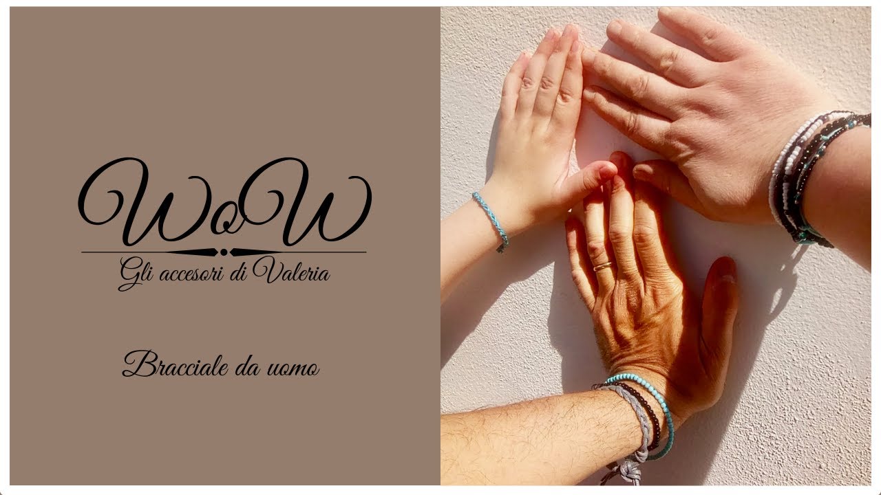 TUTORIAL BRACCIALI DA UOMO FACILI E VELOCI - EASY AND FAST MEN'S BRACELET TUTORIALS