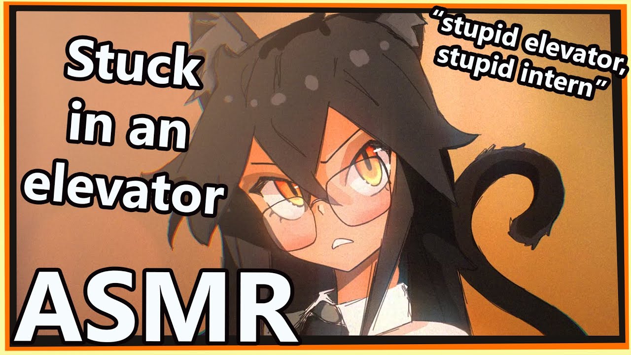 Stuck in an Elevator with a Catgirl Office Lady | ASMR | [elevator]