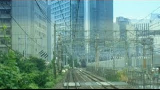 JR東日本山手線　品川駅→（高輪ゲートウェイ駅予定地）→田町駅　前面展望