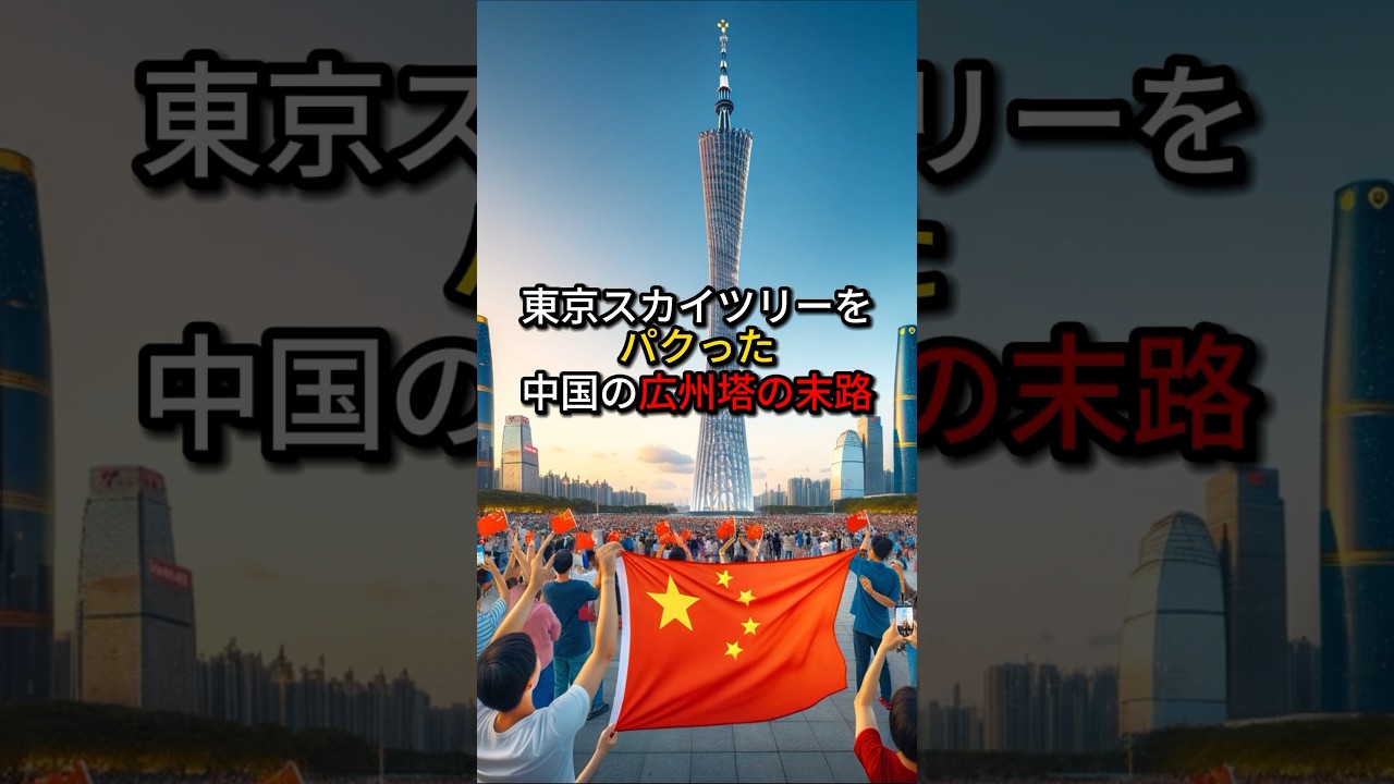 東京スカイツリーをパクった中国の広州塔の末路