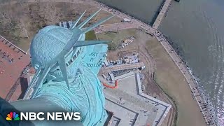 Video shows Statue of Liberty shaking during earthquake in New York
