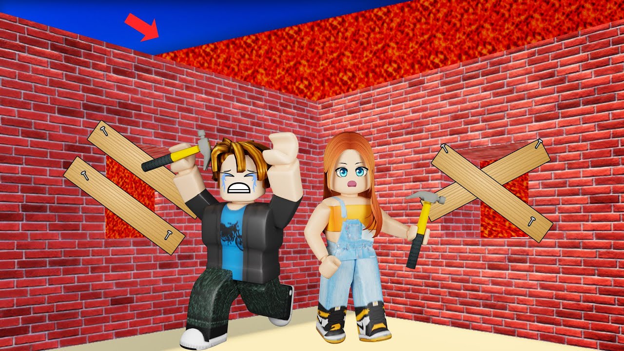 MALALAKING LAVA SINIRA ANG BAHAY NAMIN! | ROBLOX Build To Survive the LAVA