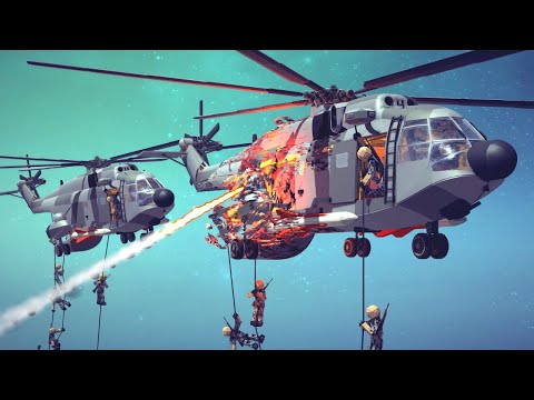 Helicopter Crashes & Shootdowns #36 | Besiege