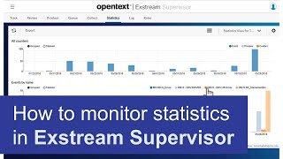 How to monitor statistics in Supervisor | OpenText Exstream