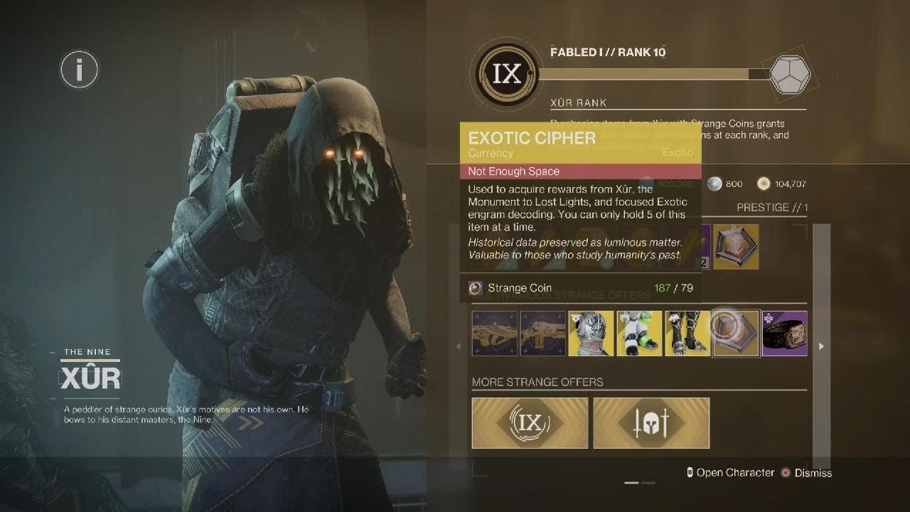 Destiny 2 Xur Loot "25-April-2025"
