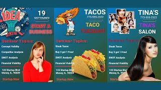 How to Create 3 Business Flyers with Gimp with ease.  #gimp  #gimptutorial #graphicdesign #maddesign