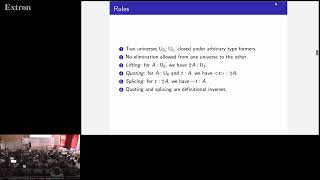 Conservativity of Two Level Type Theory Corresponds to Staged Compilation - Andras Kovacs